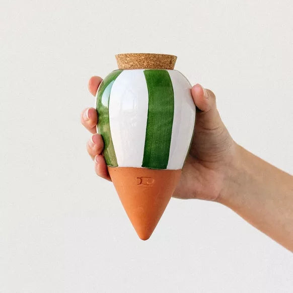 OLLA PEPIN – Wasserspender für Zimmerpflanzen, Keramik, verschiedene Farben, Ø 9,5cm