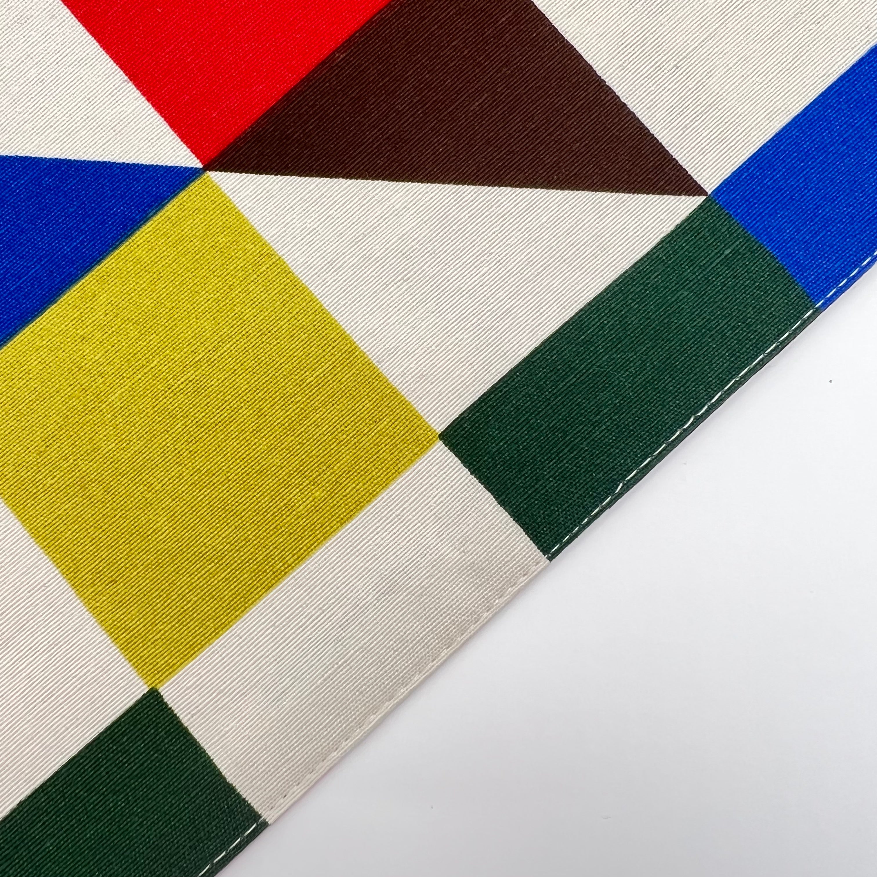 Outdoor Wende-Tischset 2er-Pack mit farbigen Quadraten, mehrfarbig, 33x45 cm, Oekotex 100 -KAKTOS Pflanzen & Zubehör