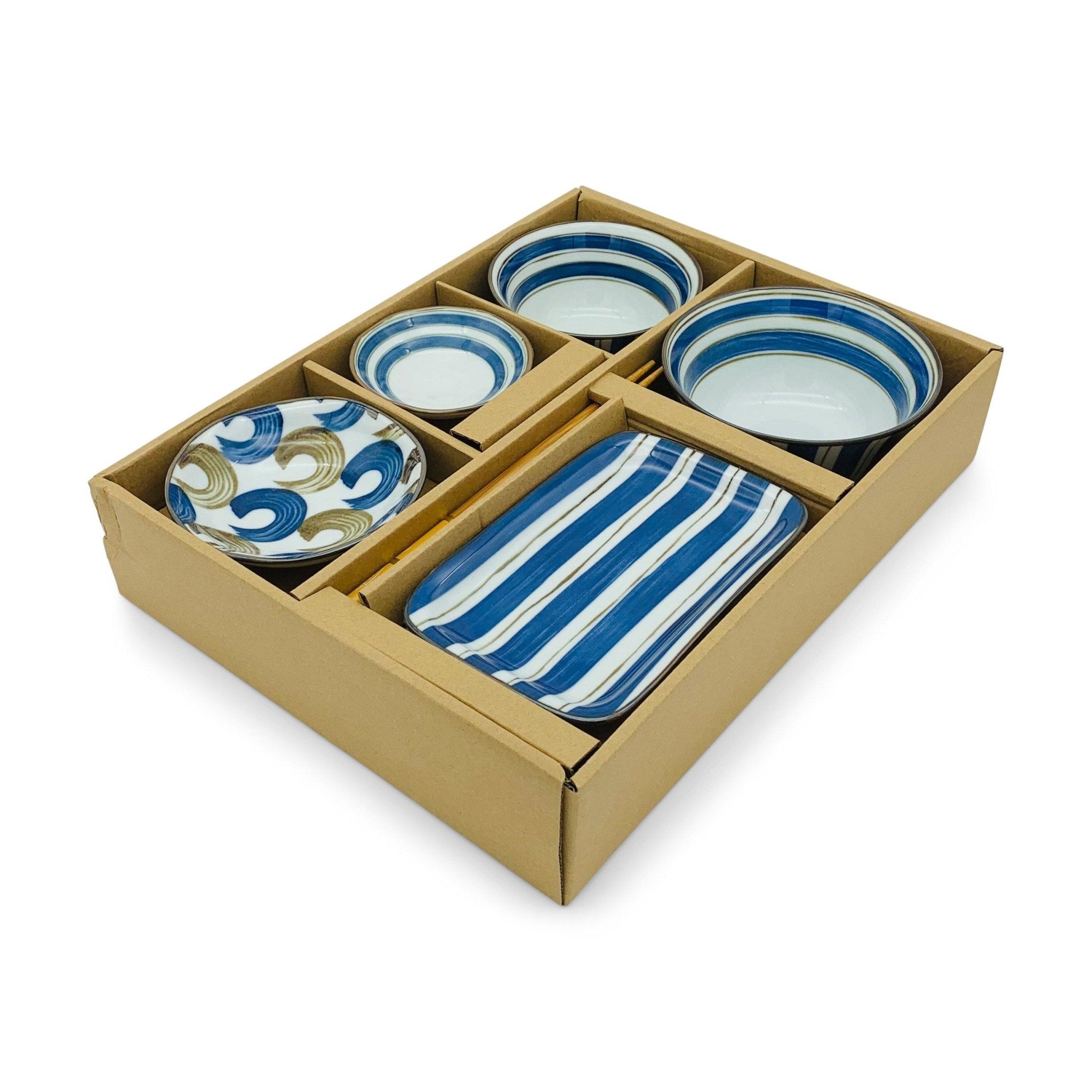 Japanisches Sushi-Set (6 Teile) für eine Person -KAKTOS Pflanzen & Zubehör