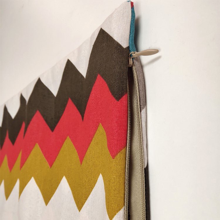 Kissenhülle Zickzack, Oekotex zertifiziert, 45x45 cm -KAKTOS Pflanzen & Zubehör