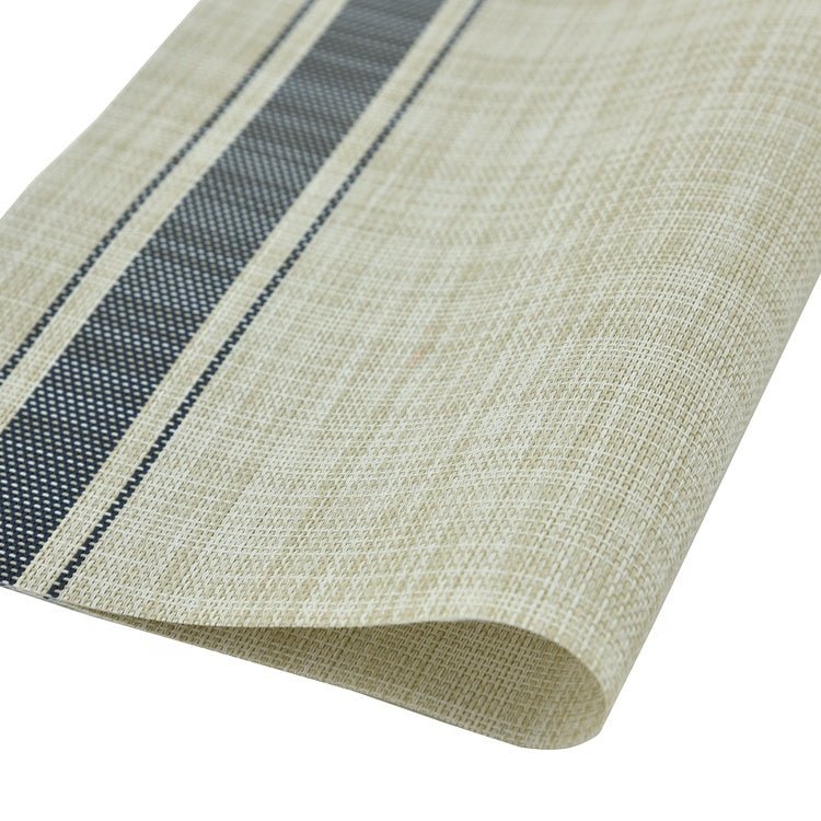 Outdoor Tischset 2er-Pack, PVC, blau, 33x45 cm, Oekotex 100 -KAKTOS Pflanzen & Zubehör