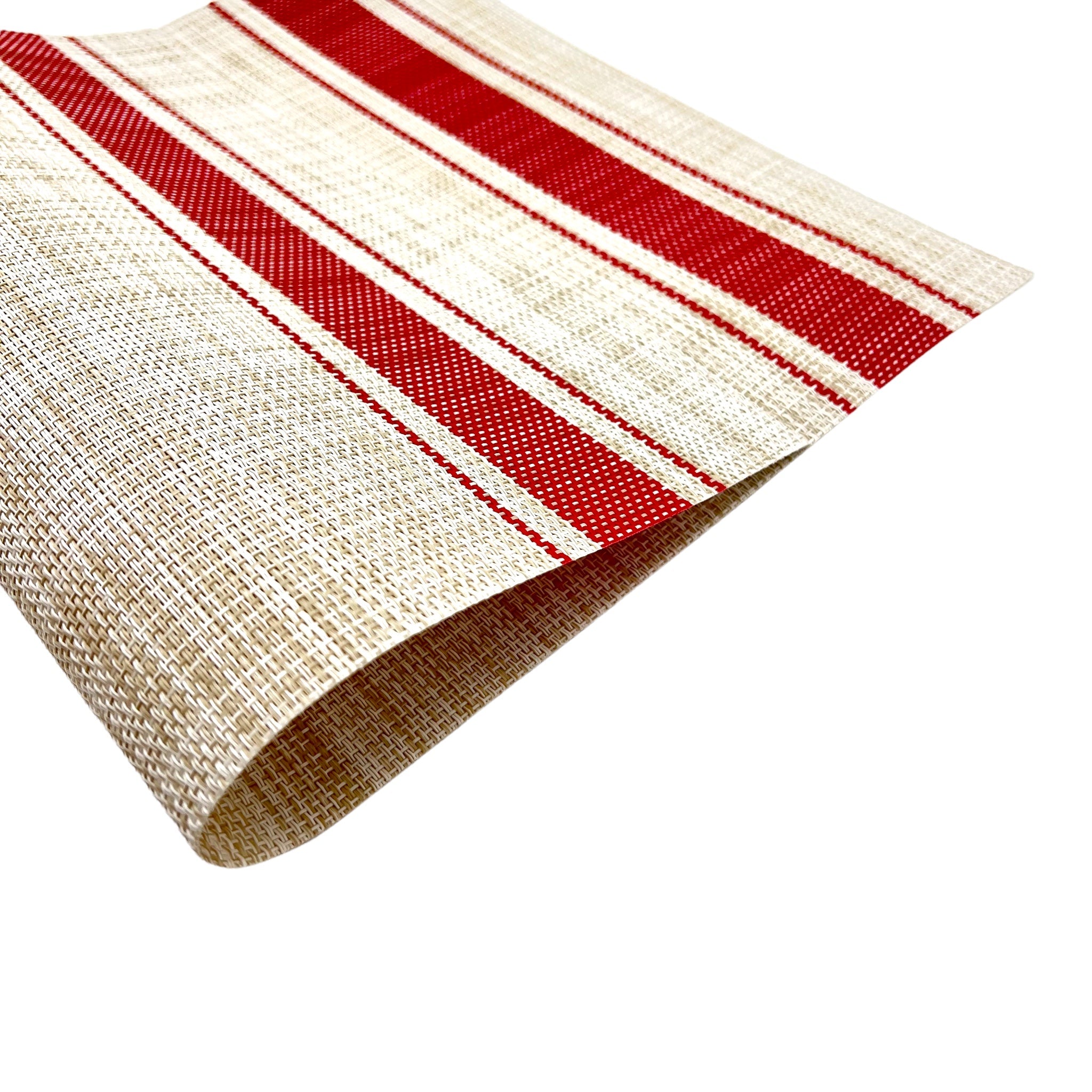 Outdoor Tischset 2er-Pack, PVC, rot, 33x45, Oekotex 100 -KAKTOS Pflanzen & Zubehör