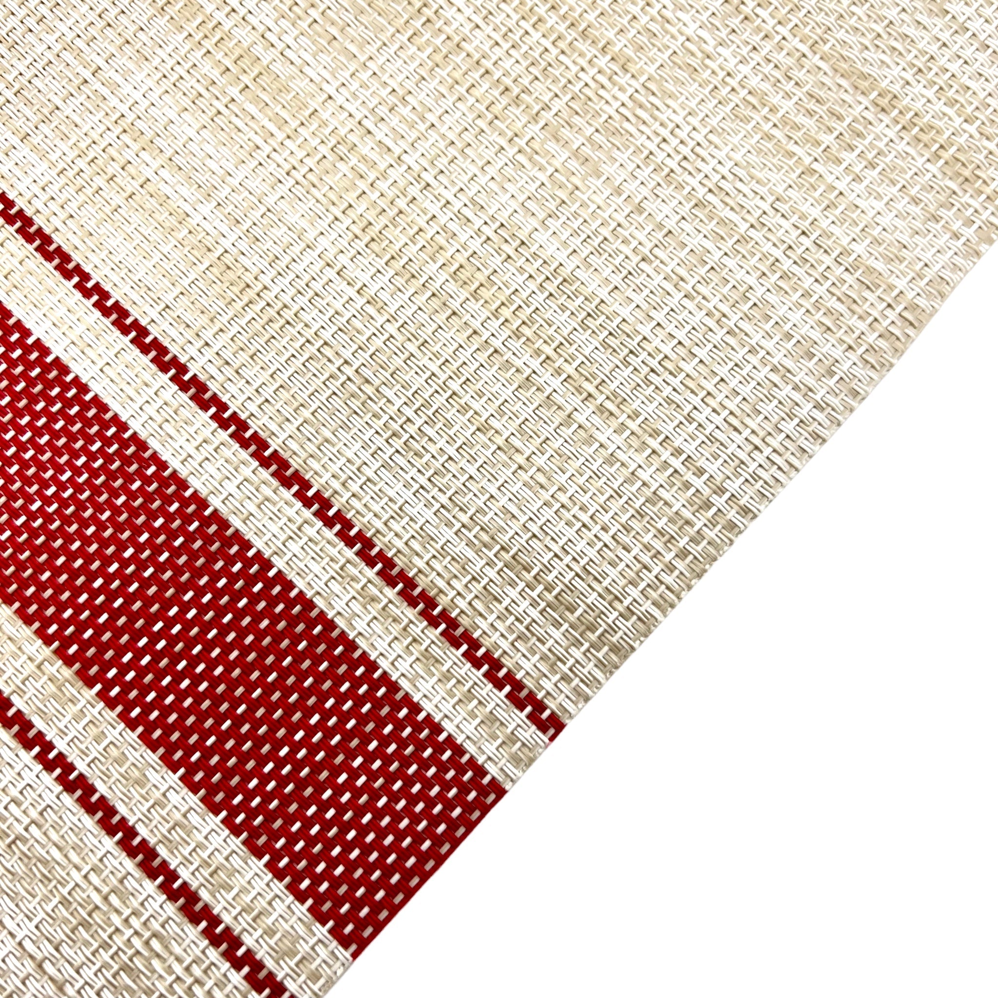 Outdoor Tischset 2er-Pack, PVC, rot, 33x45, Oekotex 100 -KAKTOS Pflanzen & Zubehör