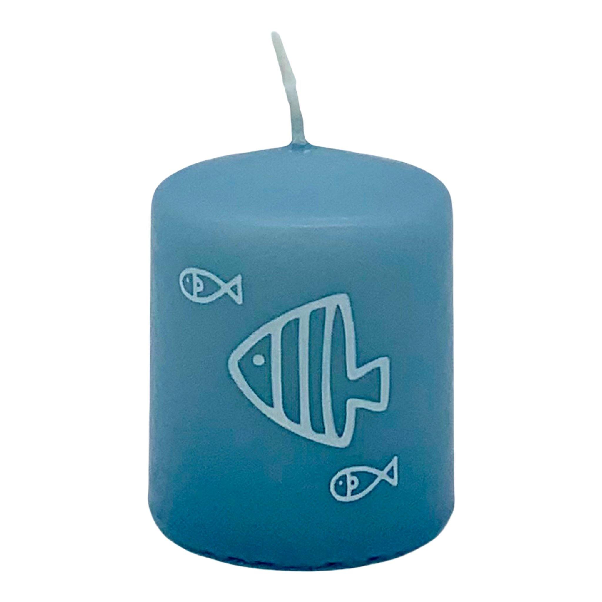 Stumpenkerzen Mix Maritim 4er Set - Safe Candle -KAKTOS Pflanzen & Zubehör