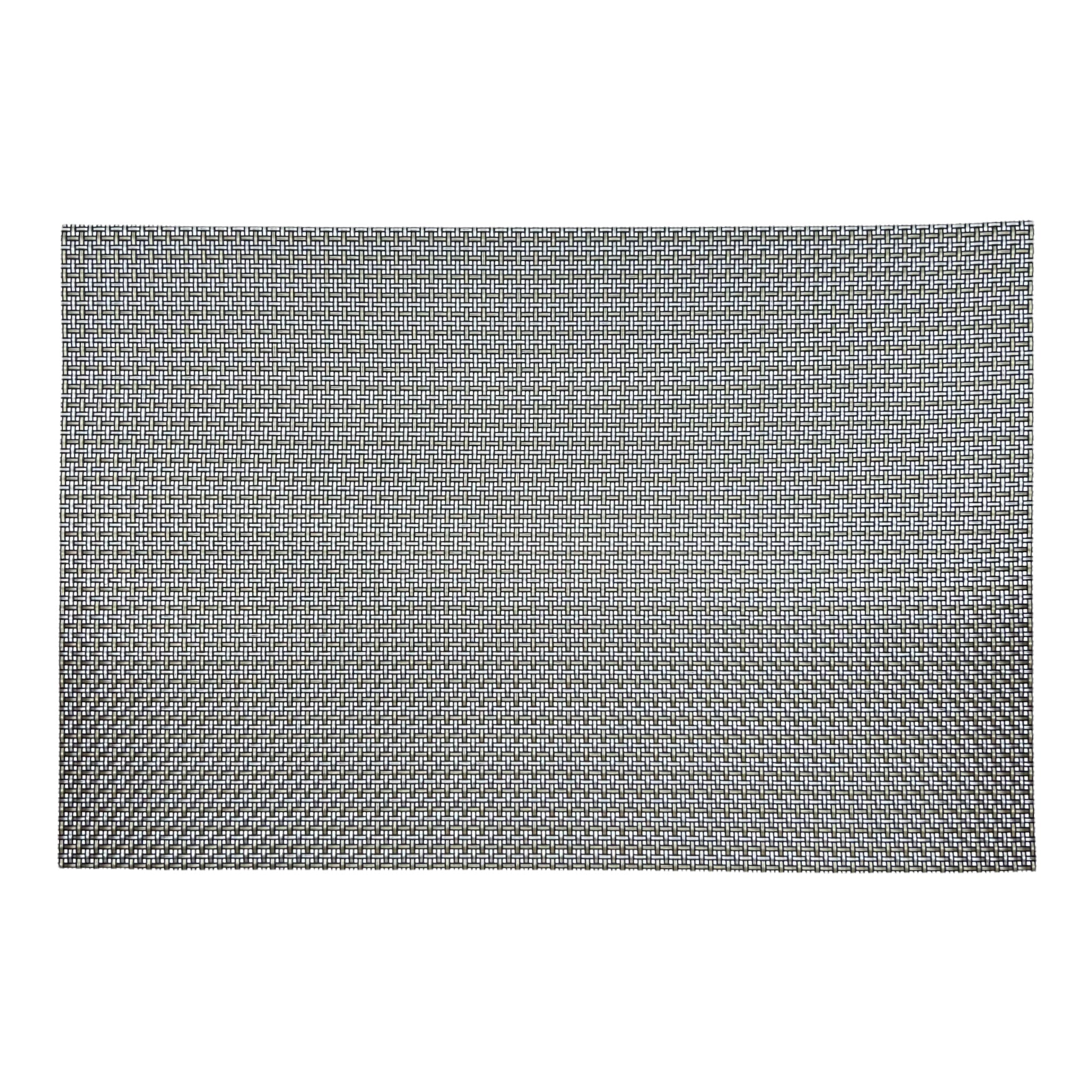 Tischset 2er-Pack, PVC, grau-metallic, 33x45 cm, Oekotex 100 -KAKTOS Pflanzen & Zubehör