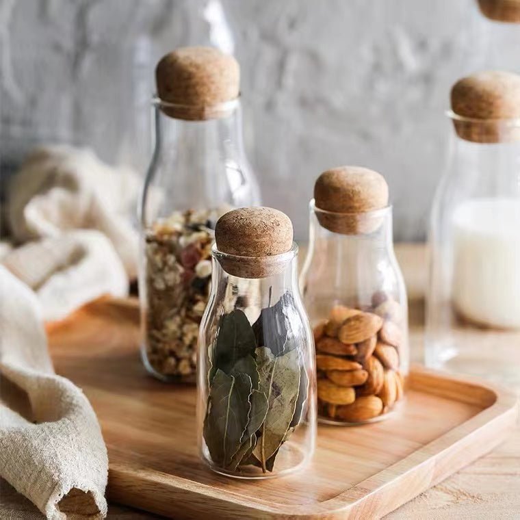 Vorratsglas, Japanischer Stil mit Kork -KAKTOS Pflanzen & Zubehör