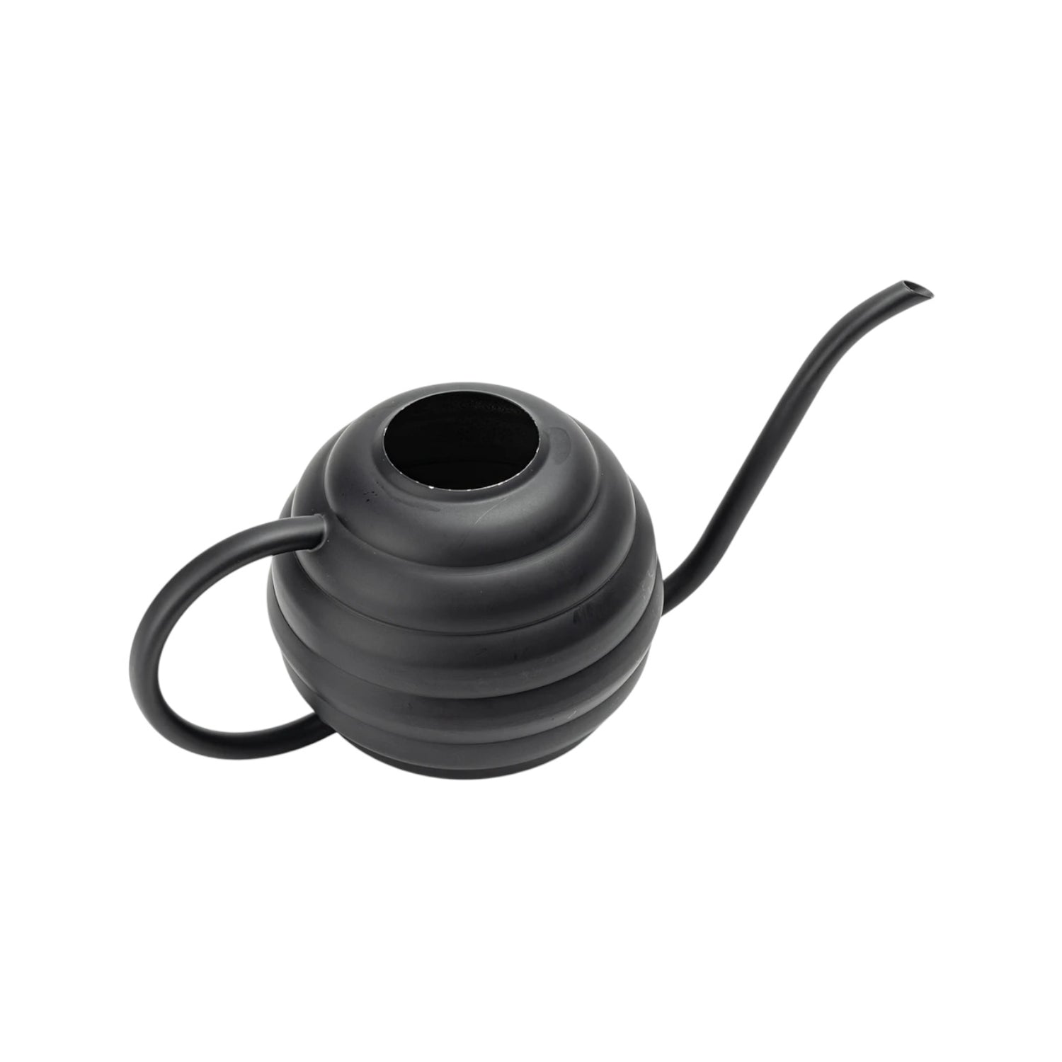 ORBIA – Mini-Gießkanne aus Edelstahl, 400 ml, kugelförmig, mit Aufhängeschlaufe, Schwarz oder Silber