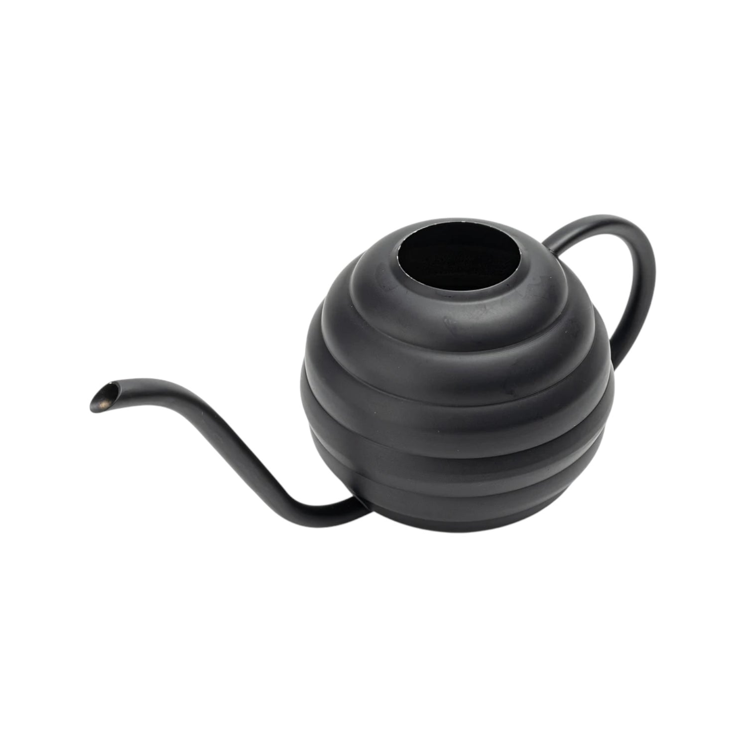 ORBIA – Mini-Gießkanne aus Edelstahl, 400 ml, kugelförmig, mit Aufhängeschlaufe, Schwarz oder Silber