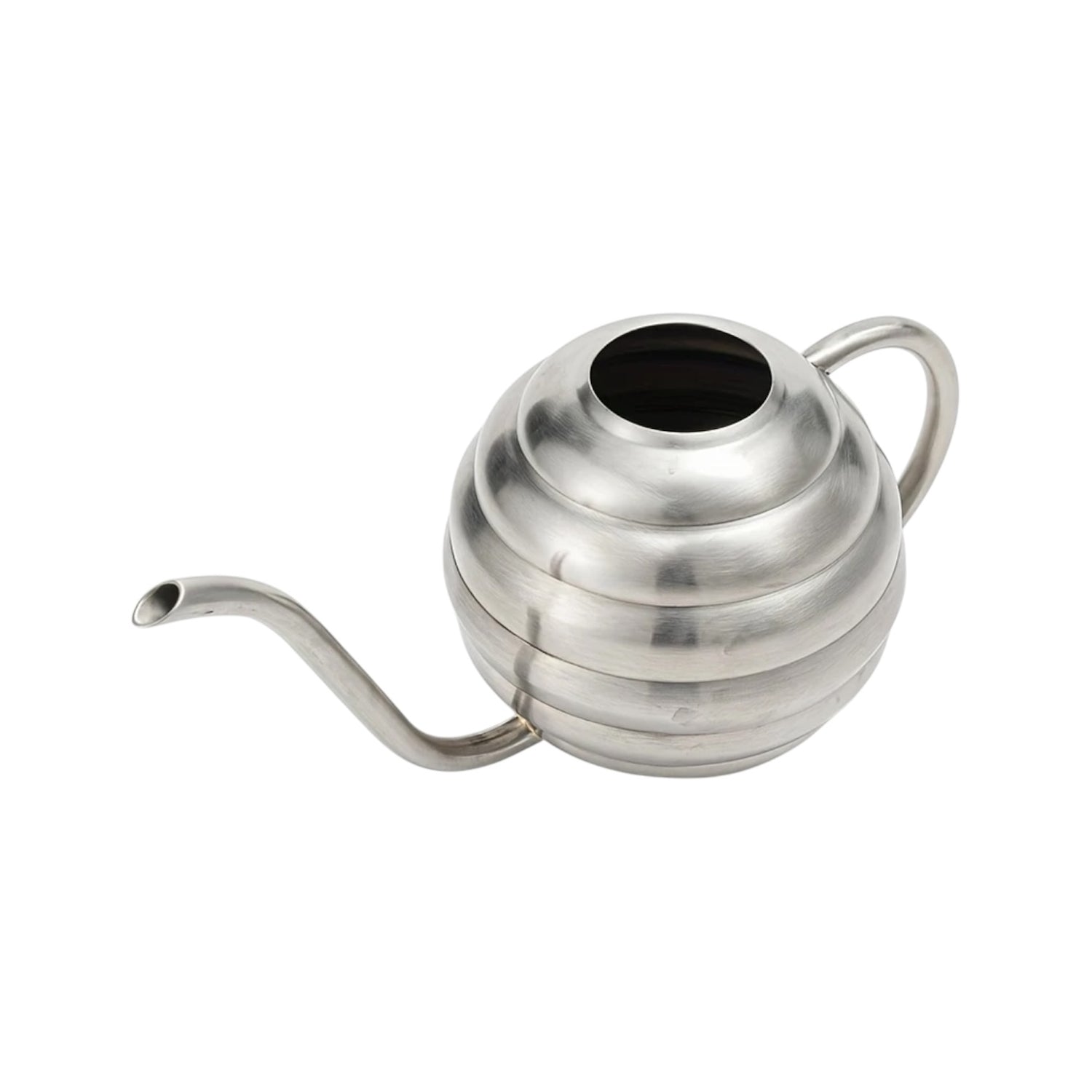 ORBIA – Mini-Gießkanne aus Edelstahl, 400 ml, kugelförmig, mit Aufhängeschlaufe, Schwarz oder Silber