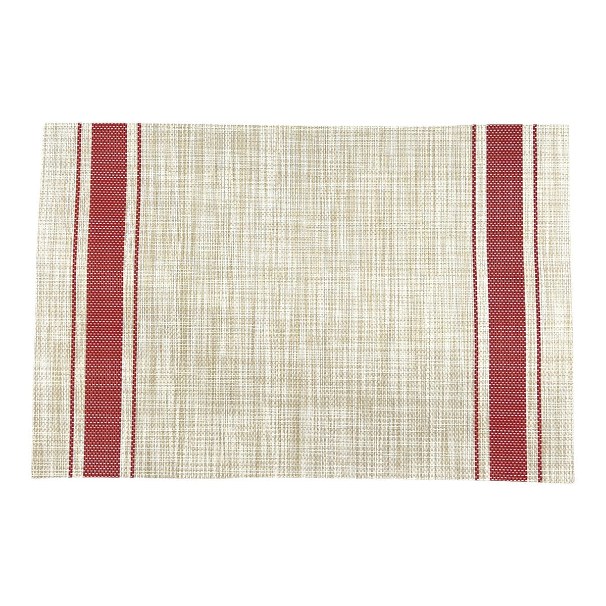 Outdoor-Tischset PVC Rot, 2er-Set, Oekotex 100 zertifiziert