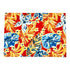 Outdoor Wende-Tischset 2er-Pack mit Blumenprint, rot/blau, 33x45 cm, Oekotex 100 -KAKTOS Pflanzen & Zubehör