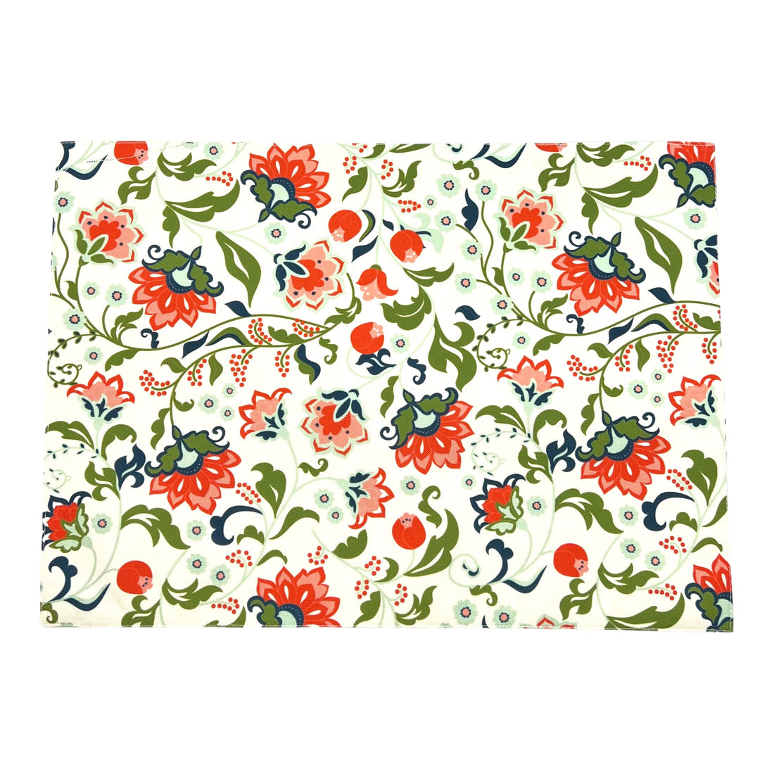 Tischset mit Blumenprint 2er-Pack, grau/rot/grün, 33x45 cm -KAKTOS Pflanzen &amp; Zubehör