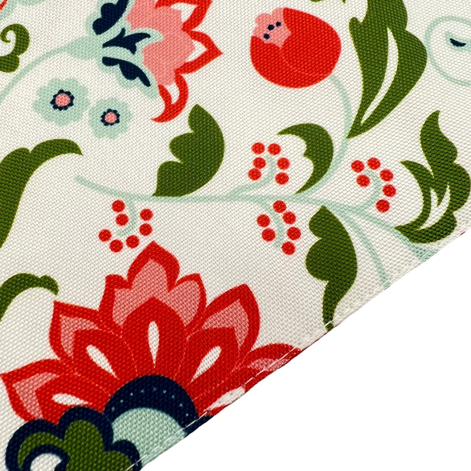 Tischset mit Blumenprint 2er-Pack, grau/rot/grün, 33x45 cm -KAKTOS Pflanzen &amp; Zubehör