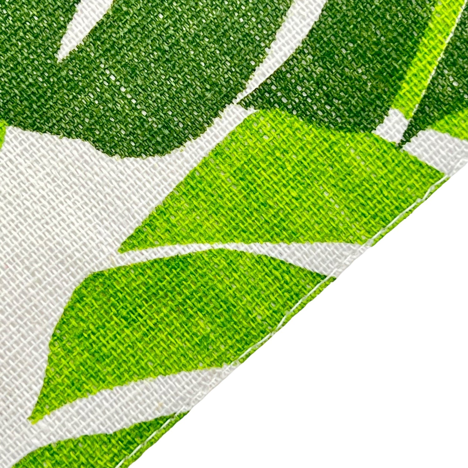 Tischset mit Monstera-Blättern 2er-Pack, weiss/grün, 33x45 cm, Oekotex 100 -KAKTOS Pflanzen &amp; Zubehör